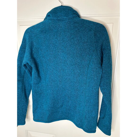 Patagonia Womens Small Quarter-Zip Blue Fleece Pullover With Arm Pocket - Picture 10 of 10